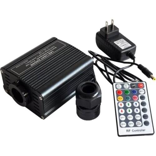 16W Fiber Optic LED Light RGBW Engine Driver 28Keys RF Remote Control Lighting Source PMMA plastic cable Star ceiling DIY SKY