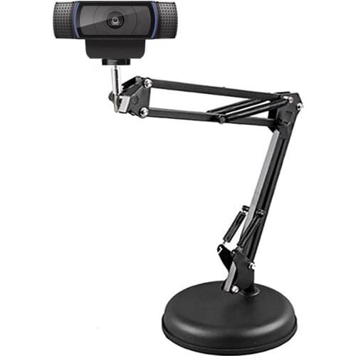 Extendable Camera Holder Bracket 1/4 Inch Screws Adjustable Table Mounting Clamp For Logitech C920 C925e, C922x, C922, C930e