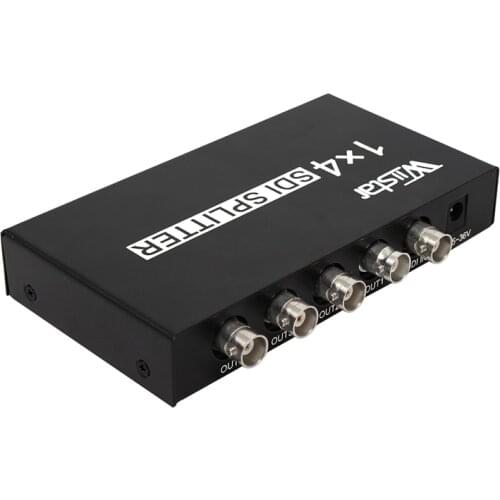 High Quality SDI Splitter 1x4 Multimedia Splitter SDI Extender Adapter Support 1080P TV Video for Projector Monitor DVR
