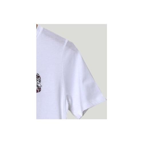 2021 Summer Women Short-Sleeved T-Shirt Twelve Constellation Lady Causal Simple LooseTops O-Neck Embroidered White Shirt and Tee