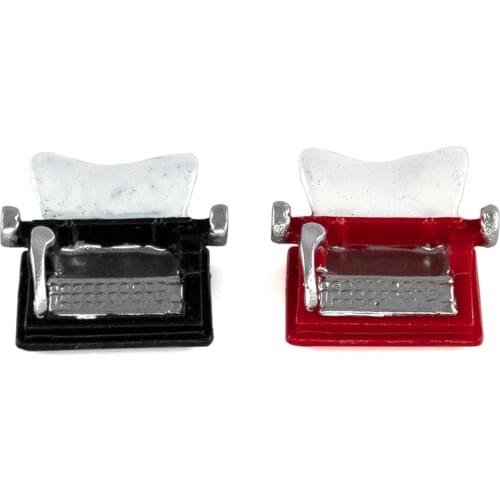 1/12 Doll House Miniature Metal Typewriter Simulation Furniture Model Toys for Mini Decoration Dollhouse Accessories