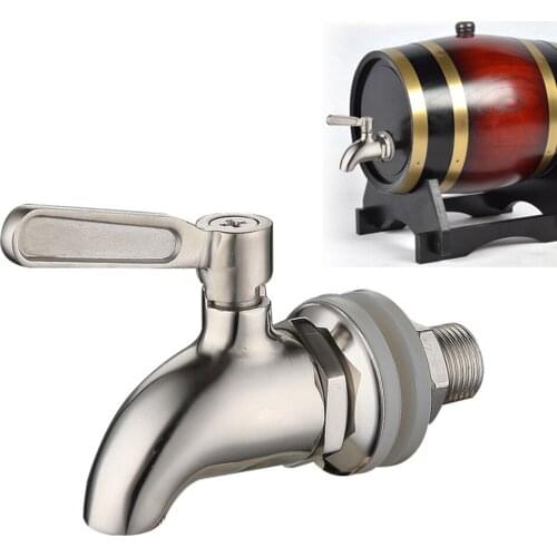 1PC Beverage Dispenser Water Mixer Tap Faucet Stainless Steel Juice Wine Beer Barrel Beverage Dispenser Bar Accessories Hot Sale