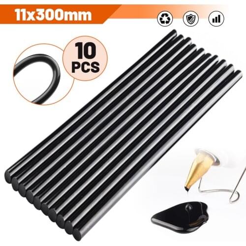 10/20/50pcs 11mmx300mm Black 11mm Hot Melt Glue Sticks For Glue Gun Auto Repair Tools Car Dent Paintless Removal Hand DIY Tools