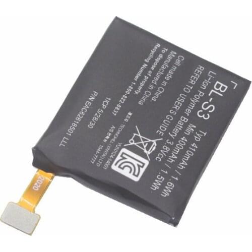 10pcs /lot 410mAh / 1.6Wh BL-S3 Smart-Watch Replacement Battery For LG G Watch R W110 W150 Watch Batteries + Repair Tools Kit