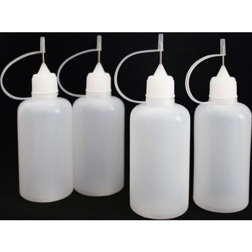 2Pcs 5/10/15/20/30/50ml PE Practical Plastic Needle Bottle Cigar Travel Dropper Juice Eye Liquid Container Solvent Oils