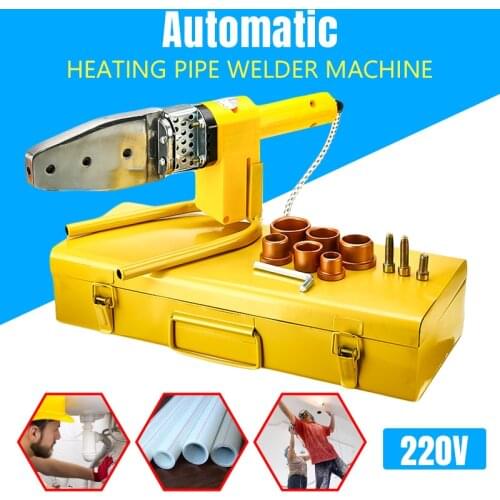 220V 8Pcs Electric Hot Welding Machine Heating Tool PPR PE PP Tube Pipe Welding Machine Electric Welding Tool Accessories
