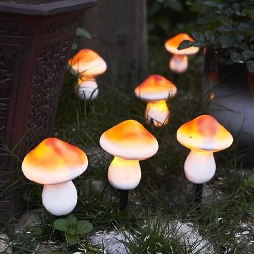 3LED simulation mushroom ground plug-in lights solar outdoor courtyard garden lawn layout waterproof landscape decorative lights