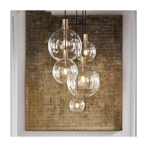 Art Designer Modern LED pendant light black gold glass kitchen dining room hanging lamp LED bar restaurant home pendant lights