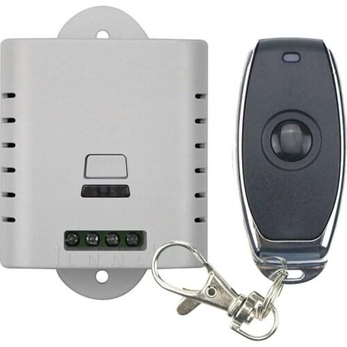 120v 220v wireless remote control switch with manual button 1 receiver + 1pcs(JRL9) transmitter smart home