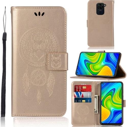 Phone Bag Case For Xiaomi Redmi Note 9 Cover Owl Flip Leather Wallet Case For Redmi Note 9 Case For Redmi Note 9 Full Bag Case