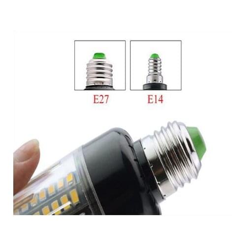 No Flicker Real Watt E14 3W 5W 7W 9W 12W 15W SMD 5736 LED Corn Lamp Smart IC Bulb AC 85-265V Chandelier Light Spotlight