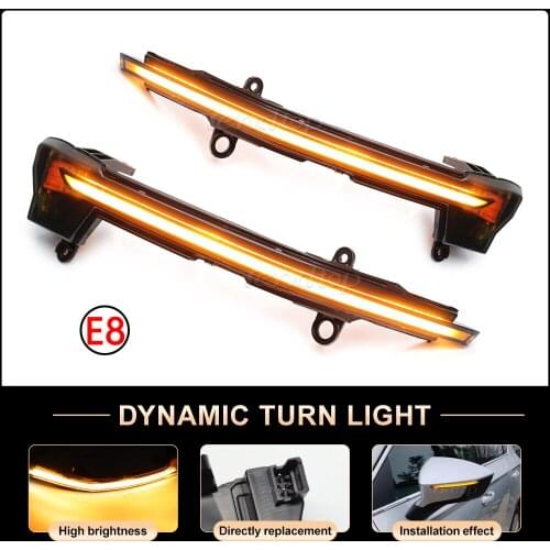 For Seat 5D Cupra Ateca Tarraco 2016-2019 FR LED Dynamic Turn Signal Light Flowing Water Blinker Flashing Lamp