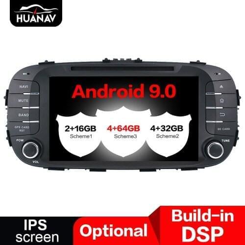 DSP Android 9.0 Car DVD Player for Kia Soul 2014+ Car GPS Navigation auto radio Stereo multimedia player head unit recorder 64GB