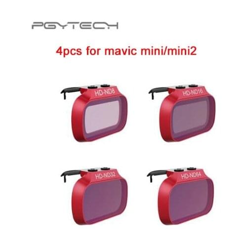 PGYTECH Lens Filters For DJI Mavic Mini /Mini 2 UV CPL ND 8 16 32 64 PL Filter Filter Kit for DJI Mavic Mini ND8 ND16 ND32 ND64
