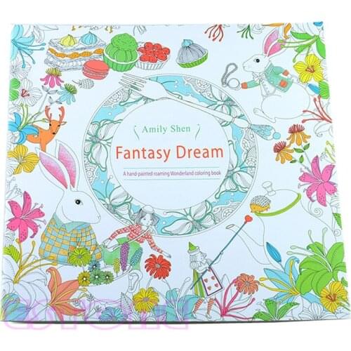 2021 New Alice In Wonderland Adult Colouring Book By Amily Shen An Inky Treasure Hunt