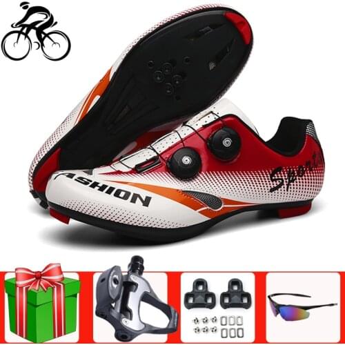 Road Cycling Shoes Sapatilha Ciclismo add Pedals Set Men Locking Sneakers Women Bike Sport Breathable Original Bicycle Shoes