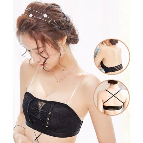 Fashion Strapless Women Underwear Push up Bra Sexy Invisible Bralette No Rims Tops Female Lingerie