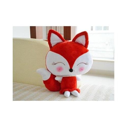 Cartoon red beauty fox plush toy large 50cm soft throw pillow Christmas gift h715