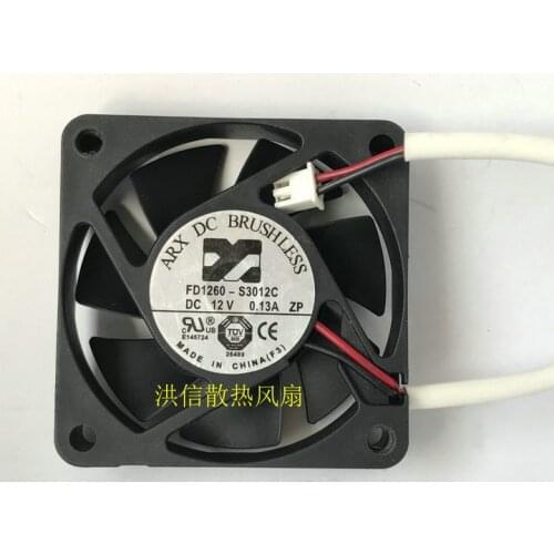 New 6015 fd1260-s3012c DC12V 0.13a silent 6cm cooling fan