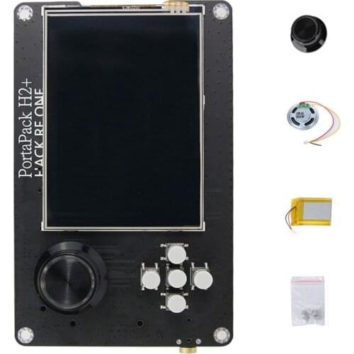 NEW-Portapack H2 for HACKRF ONE SDR Receiver Ham Radio+0.5Ppm TCXO+3.2 Inch Touch-LCD+Speaker+Button+2100MAh Battery