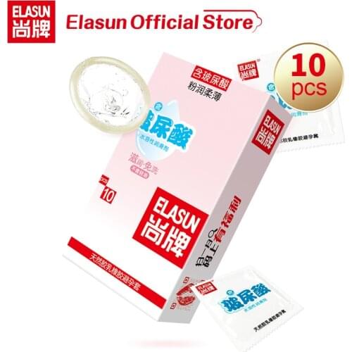 Elasun Condoms For Men 10pcs Mens Dick Rubber Goods Sex for Couples Sex Trusk Lubrication Adult Sex Products For Men Gondon