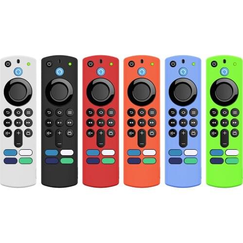 For Amazon Fire TV Stick 3rd Gen Voice Remote Control Covers Anti Slip Protective Case Silicone Shockproof Case Cover 2021 There
