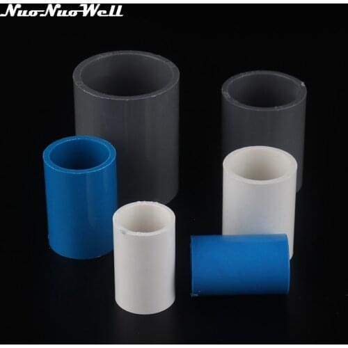 2pcs NuoNuoWell PVC Straight Connector 20 25 32 40mm Garden Irrigation Pipe Joints Aquarium Water Tank Water Supplies