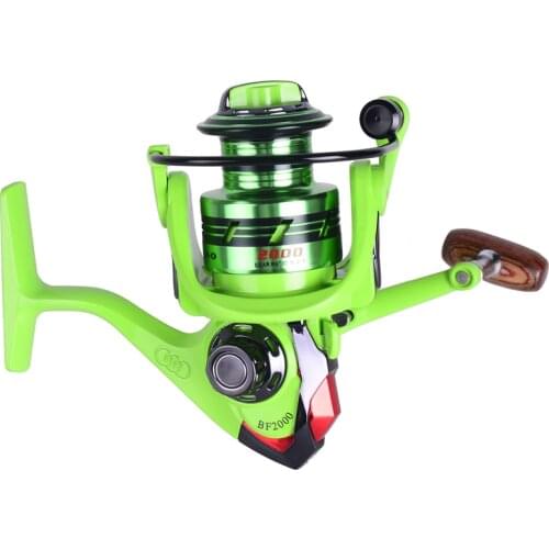 HiUmi Orange/Green 10+1 BB Ratio 5.2:1 Metal Spinning Fishing Reel 2000 3000 4000 5000 Fishing Gear for Freshwater Fishing Pesca