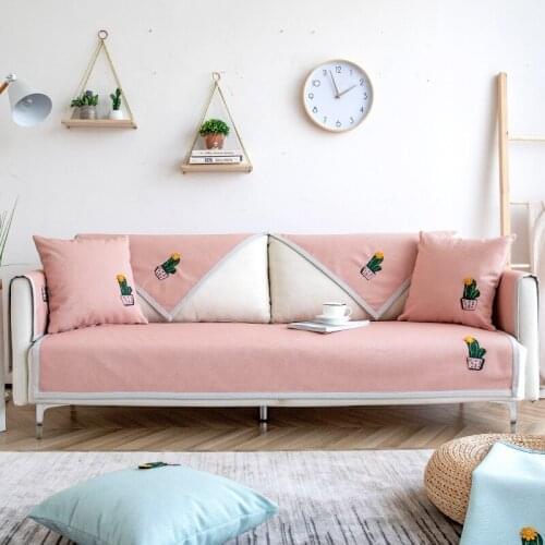 Northern Europe Four Seasons General Purpose Sofa Pad Non-slip Small Fresh Full Package Ten Thousand Can Sofa Set Cover Fabric