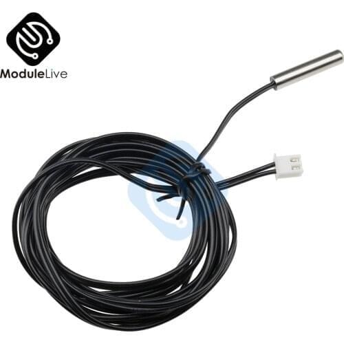 10pcs W1209 W1401 0.3m 0.5m 1m 2m 3m Waterproof NTC Thermistor Accuracy Temperature Sensor 10K 1% 3950 Cable Probe For Arduino