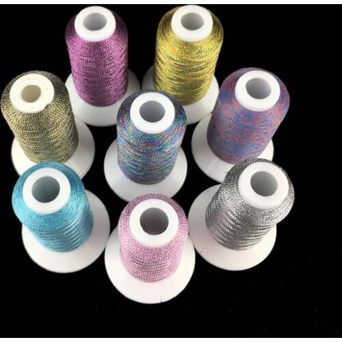 Simthread 8 Colorful metallic embroidery quilting/sewing thread suitable for machine /hand sewing