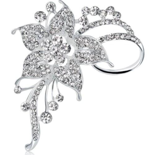 2021 Crystal brooch brooch 2 colors Crystal from Swarovskis Female alloy daffodil brooch hot sale For Women party
