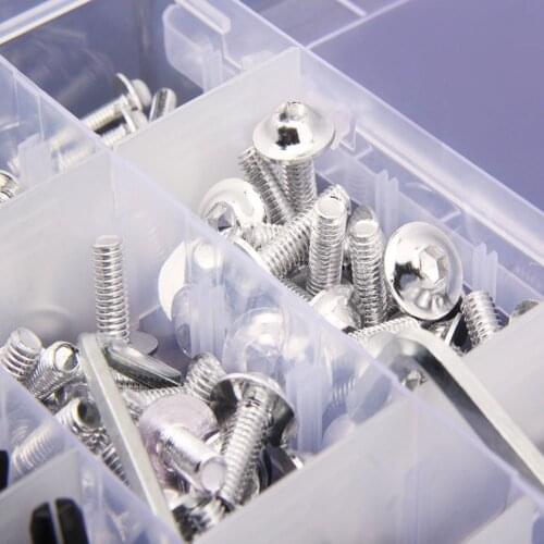 195PCS / Set CNC Alloy M6 M5 Fairing Bolts Kit Bodywork Screws Nut For For BMW F900R F900XR R1250gs Mt07 Panigale V4 Xmax 300