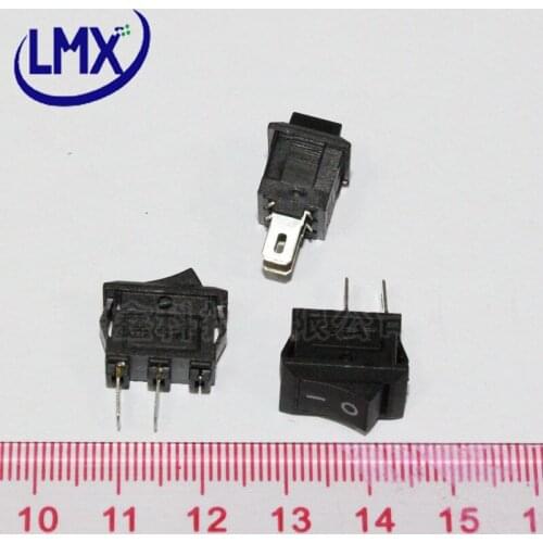 20pcs/lot high quality KCD copper AC 250V 3A 2 Pin ON/OFF I/O SPST Snap in Mini Boat Rocker Switch environmental protection