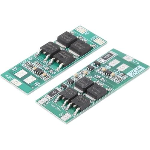 2S 20A 18650 Lithium Battery PCB BMS 7.4V 8.4V Protection Board Charger Module Cell Module with Balance and standard Lipo
