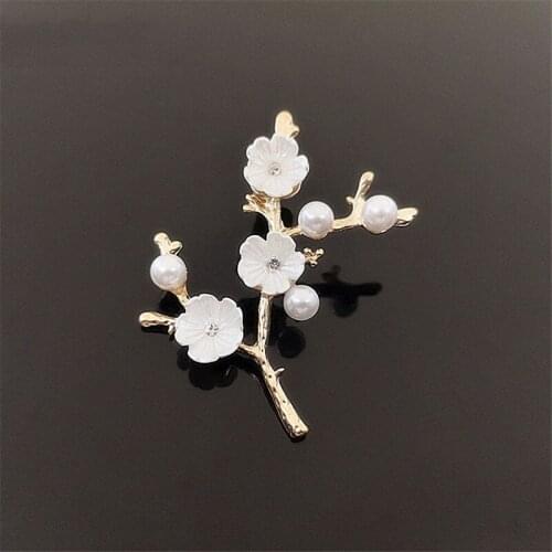 50pcs Plum Blossom Flower Brooch Hairpin Headwear Rhinestone Applique Metal Flatback Accessories strass Jewelry Wedding Decor