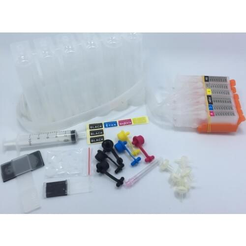 6 Color CISS PGI-550XL ink cartridge PGI-550 CLI-551 with chip for Canon PIXMA MG6350 MG7150 iP8750 MG7550 (Europe)