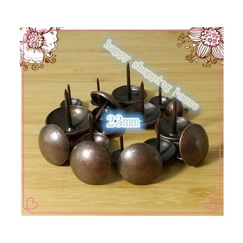 AA04 23MM iron Nail Upholstery Nail Jewelry Box Wall Door Sofa Furniture Decorative Tack Stud Pushpin