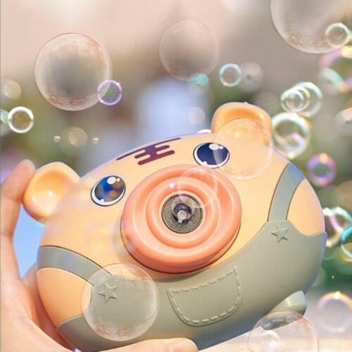 Automatic Cute Cartoon Pig Animal Soap Children Bubble Maker Camera Bath Wrap Machine Toys Bubble Gifts for Kids мыльные пузыри