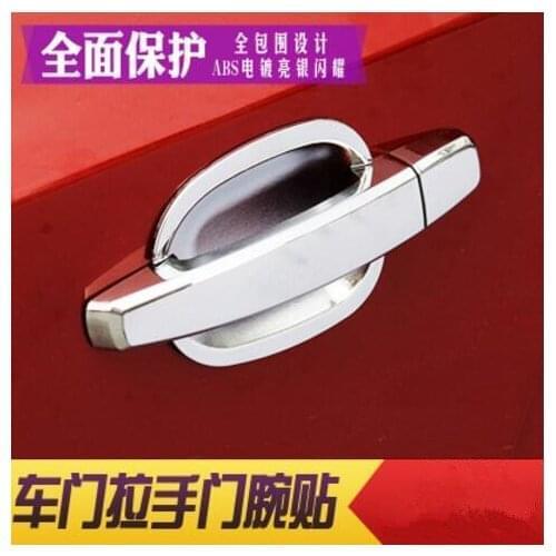Car styling New Chrome trim Door Handle Bowl Covers case for Chevrolet CRUZE Trax sedan hatchback 2009-2015 ,auto accessories