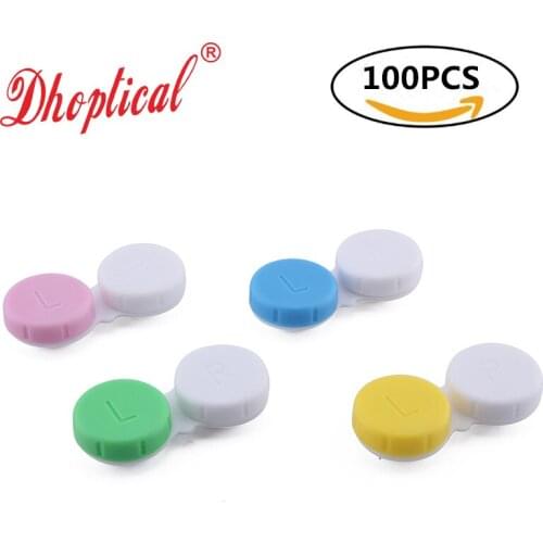 Contact lens case ,colorful case 100pcs hot sell 206 different color