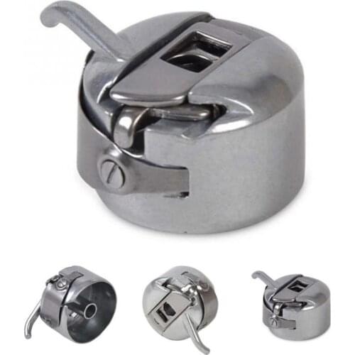 Silver Sewing Machine Metal Bobbin Spool Case For Toyota Brother Janome Elna Bernina Singer Kenmore Sewing Machine Tool