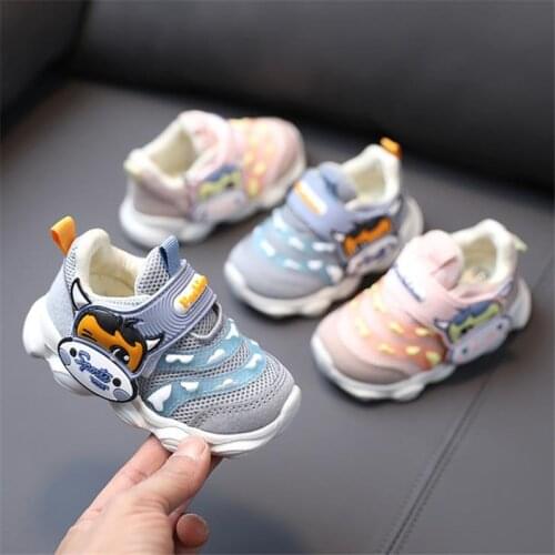 Disney Net surface shoes baby steps 1-3 years 2 and a half baby soft bottom shoes 2021 autumn girl anti-skid function