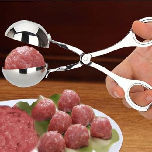 Non-Stick Meat Ball Mold Convenient Kitchen Meatball Maker Stainless Steel Fish Shrimp Meat Rice Ball Maker Kitchen Tools