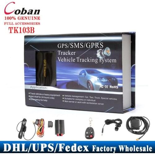 20Pcs/Lot Factory Price Vehicle Car GPS SMS GPRS Tracker Real Time Tracking Device Syatem Remote TK103B