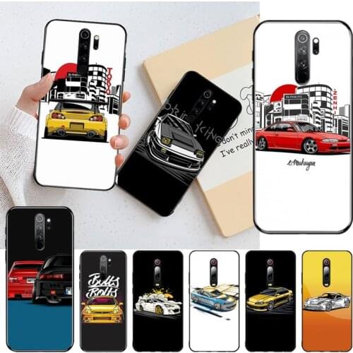HUAGETOP Tokyo JDM Drift Sport Car Soft Phone Case Capa for Redmi Note 9 8 8T 8A 7 6 6A Go Pro Max Redmi 9 K20