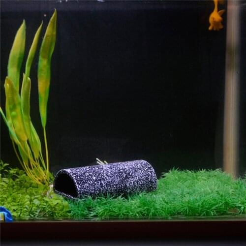 Aquarium Fish Tank Ceramic Plecos Cave Spawning Shelter Fish Shrimp Breeding House Hideout Ornament for Aquatic Pets Cave Stones