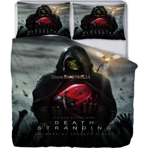 2/3pcs Death Stranding 3D Printed Bedding Set Duvet Cover / Quilt Cover Set Bed Linens Home Textile for Kids Adult Bedroom Decor