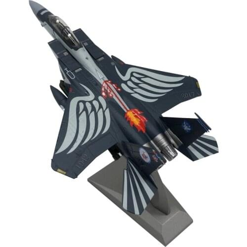Diecast 1:100 U.S. F-15E Attack Eagle Bomber Simulation Alloy Airplane Model Finished Product Room Decoration