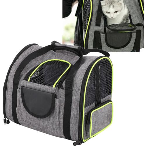 Multifunction Portable Pet Bag Foldable Breathable Packet Kitten Cat Dog Carrier Backpack 36x22x30 cm Double Shoulder Pet Supply